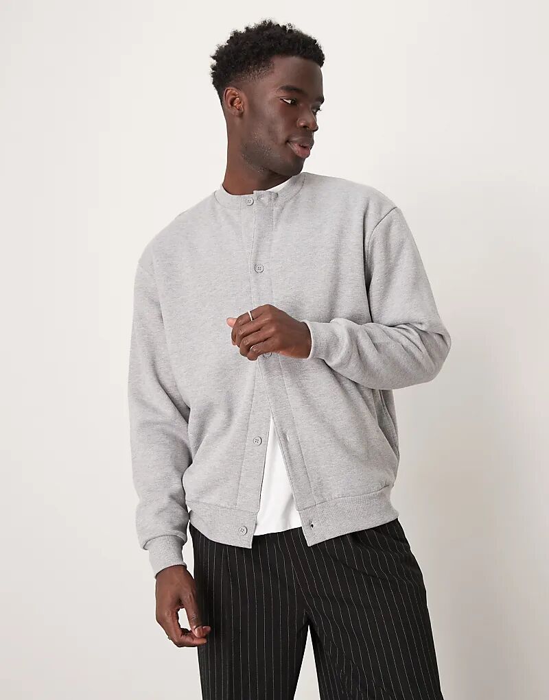 Кардиган свободного кроя из джерси на пуговицах серого цвета ASOS DESIGN
Кардиган свободного кроя из джерси на пуговицах серого цвета ASOS DESIGN