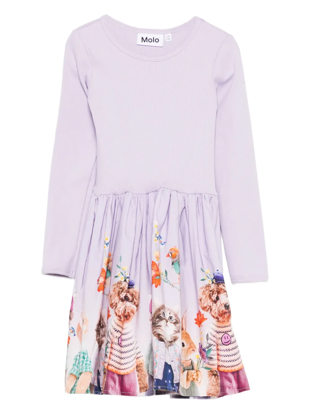 Платье с длинными рукавами и анималистичным принтом Molo, фиолетовый
Платье с длинными рукавами и анималистичным принтом Molo, фиолетовый