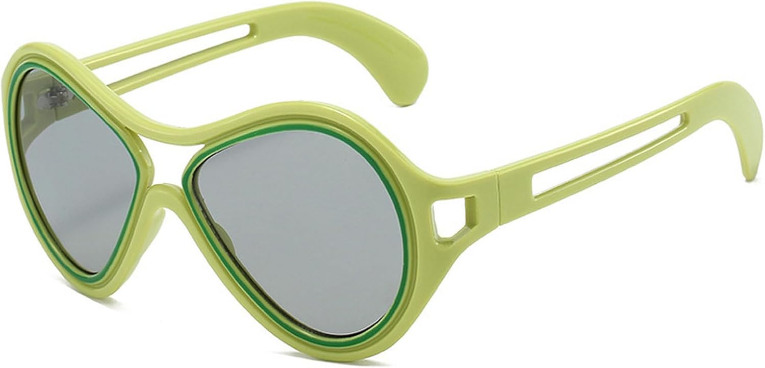 Модные мужские солнцезащитные очки-пилот с двойной перемычкой, ретро-очки с градиентным зеркальным покрытием и защитой от УФ-излучения UV400, модные женские солнцезащитные очки с уникальной полой конструкцией mincl, Green
Модные мужские солнцезащитные очки-пилот с двойной перемычкой, ретро-очки с градиентным зеркальным покрытием и защитой от УФ-излучения UV400, модные женские солнцезащитные очки с уникальной полой конструкцией mincl, Green