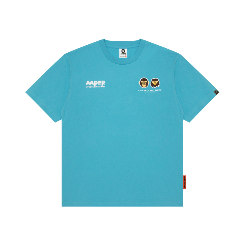 Футболка из хлопка с аппликацией логотипа A Bathing APE Aape, синий
Футболка из хлопка с аппликацией логотипа A Bathing APE Aape, синий