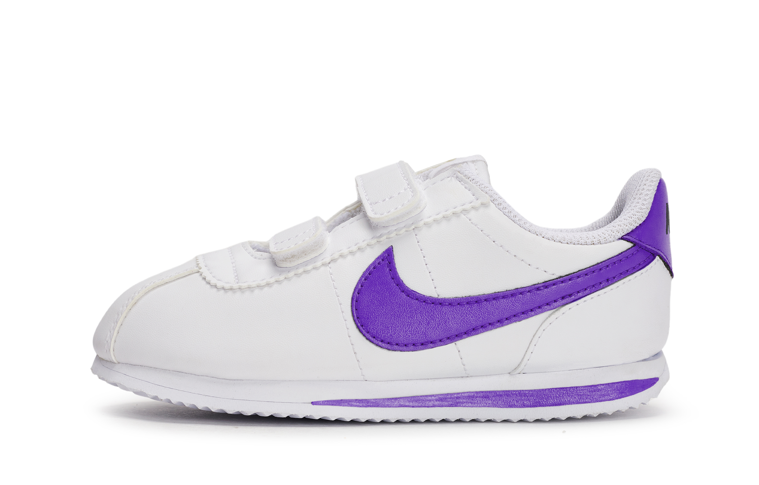 Кроссовки Cortez Basic SL для малышей Nike, белый/фиолетовый 
Кроссовки Cortez Basic SL для малышей Nike, белый/фиолетовый