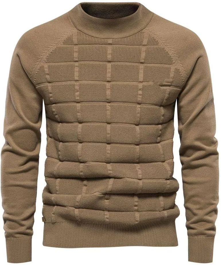 Мужской свитер SWEPER с длинными рукавами и воротником стойкой, клетчатый, для осени и зимы
Мужской свитер SWEPER с длинными рукавами и воротником стойкой, клетчатый, для осени и зимы