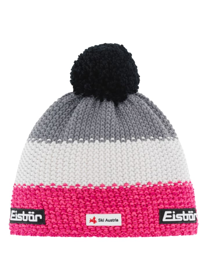 Вязаная шапка со звездным помпоном MÜ SKA розового цвета Eisbär
Вязаная шапка со звездным помпоном MÜ SKA розового цвета Eisbär