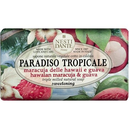 Мыло Nesti Dante Paradiso - Гавайская маракуйя и гуава 250г
Мыло Nesti Dante Paradiso - Гавайская маракуйя и гуава 250г