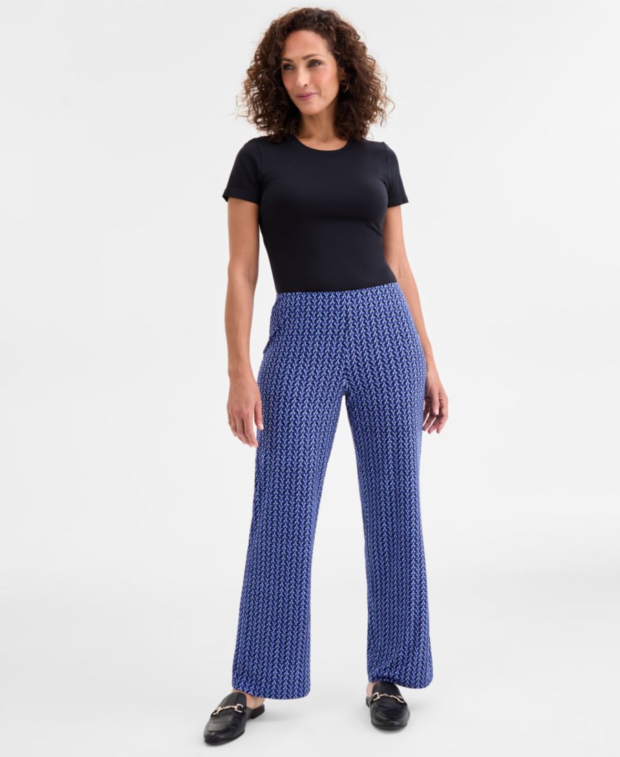 Женские трикотажные брюки с принтом JM Collection, Bright Sapphire Combo
Женские трикотажные брюки с принтом JM Collection, Bright Sapphire Combo