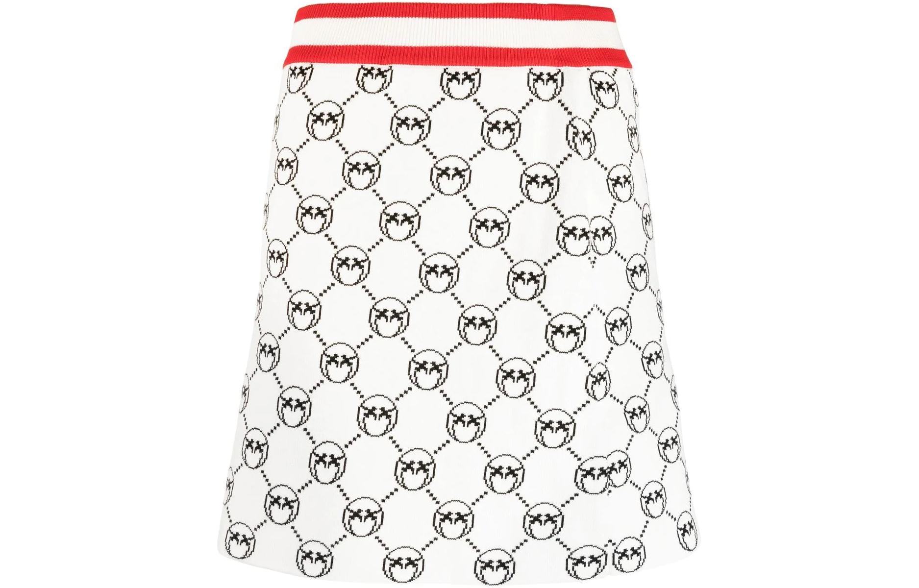 Мини-юбка с монограммой-жаккардом PINKO, белая
Мини-юбка с монограммой-жаккардом PINKO, белая