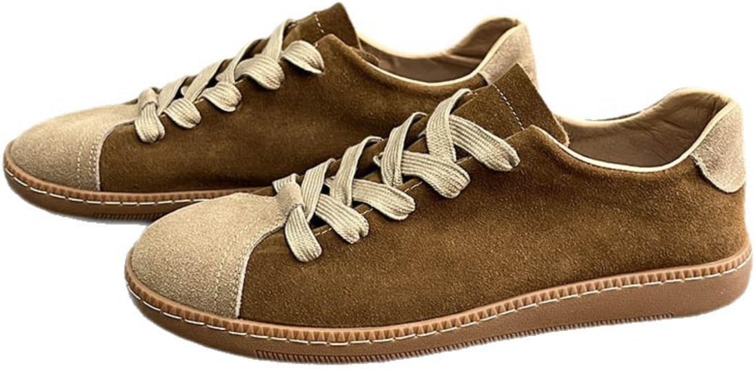 Повседневные замшевые кроссовки Y2K для мужчин, легкие и комфортные, с шнуровкой для ежедневной носки, с контрастными бежевыми вставками и гибкой резиновой подошвой Zixcplaz
Повседневные замшевые кроссовки Y2K для мужчин, легкие и комфортные, с шнуровкой для ежедневной носки, с контрастными бежевыми вставками и гибкой резиновой подошвой Zixcplaz