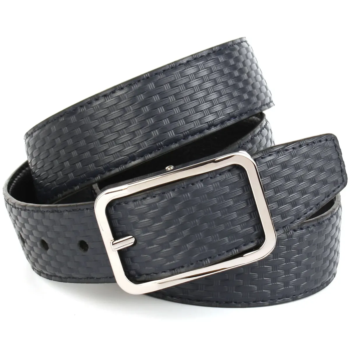 Кожаный ремень Anthoni Crown, двусторонний ремень с серебристой пряжкой, черный
Кожаный ремень Anthoni Crown, двусторонний ремень с серебристой пряжкой, черный