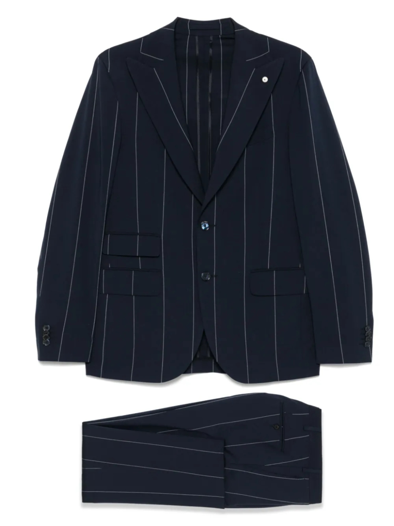 Полосатый костюм LUIGI BIANCHI MANTOVA, синий
Полосатый костюм LUIGI BIANCHI MANTOVA, синий