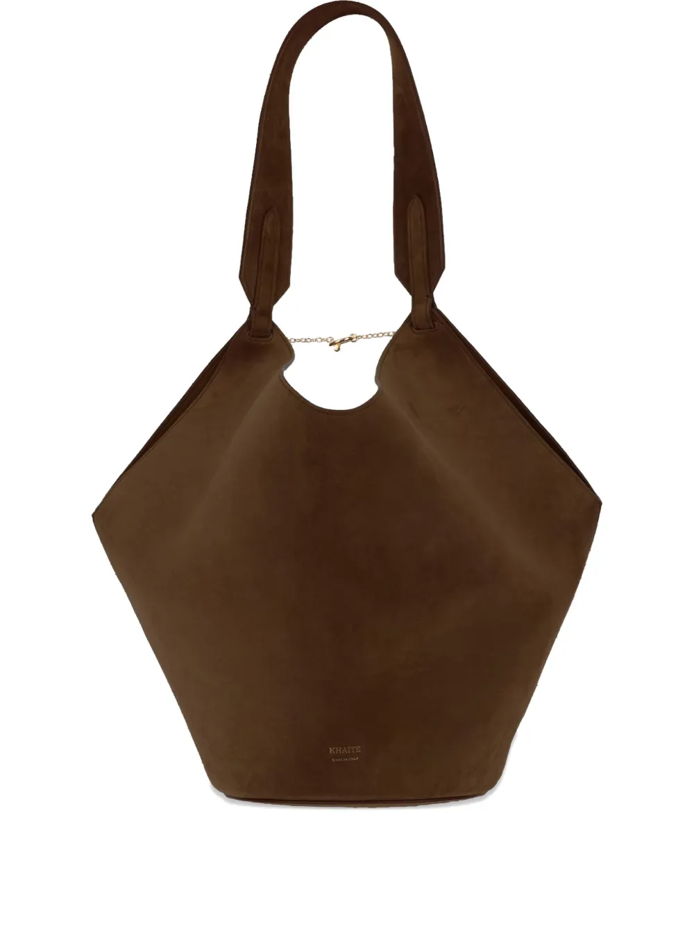 Сумка из замши на плечо KHAITE, коричневый
Сумка из замши на плечо KHAITE, коричневый