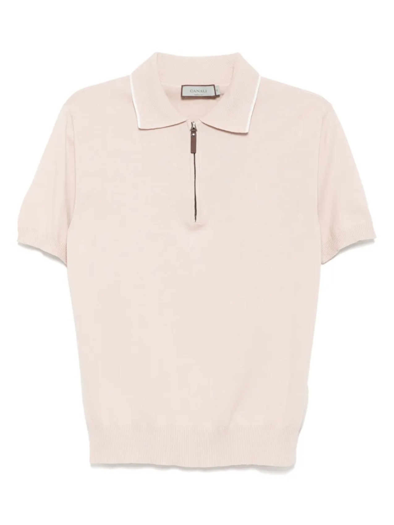Рубашка поло на молнии Canali, розовый
Рубашка поло на молнии Canali, розовый