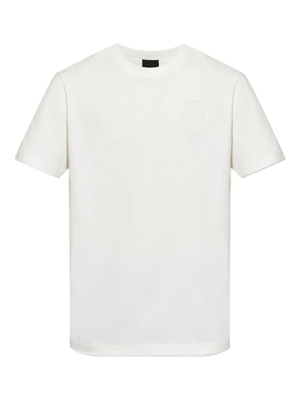 Хлопковая футболка с тисненым логотипом MONCLER, белый
Хлопковая футболка с тисненым логотипом MONCLER, белый
