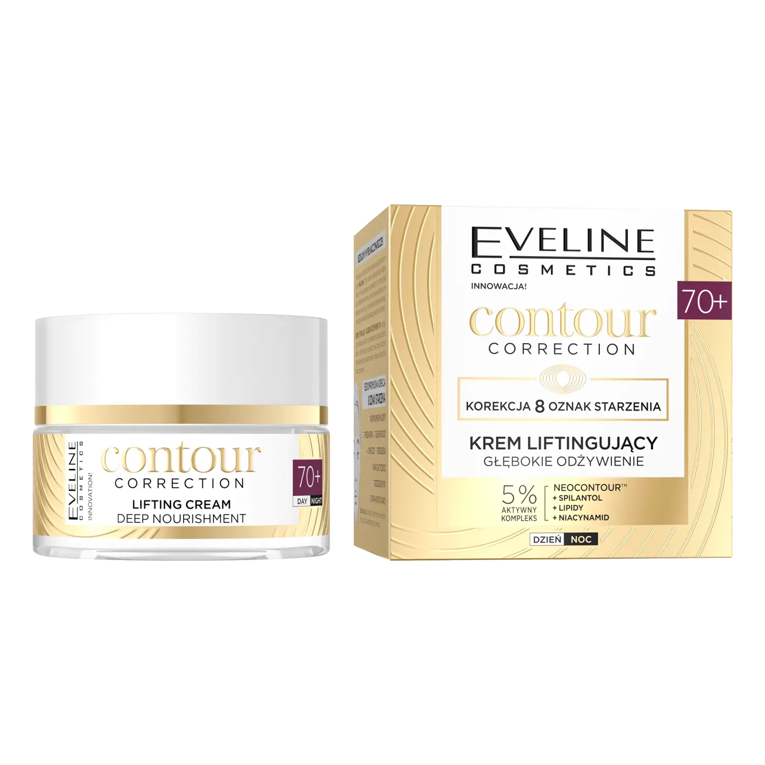 Глубоко питательный крем-лифтинг для лица 70+ Eveline Cosmetics Contour Correction, 50 мл
Глубоко питательный крем-лифтинг для лица 70+ Eveline Cosmetics Contour Correction, 50 мл