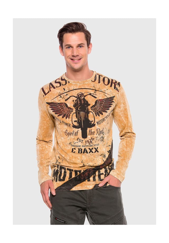 Рубашка с длинными рукавами Cipo & Baxx, коричневый
Рубашка с длинными рукавами Cipo & Baxx, коричневый