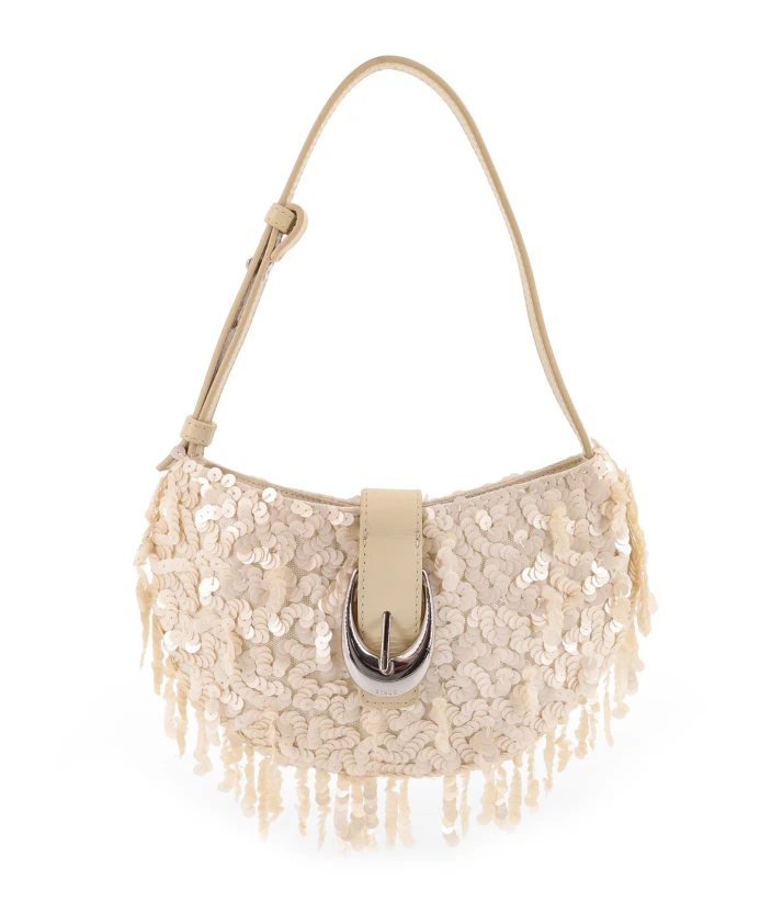 Белая кожаная сумка через плечо с клапаном Staud, белый
Белая кожаная сумка через плечо с клапаном Staud, белый