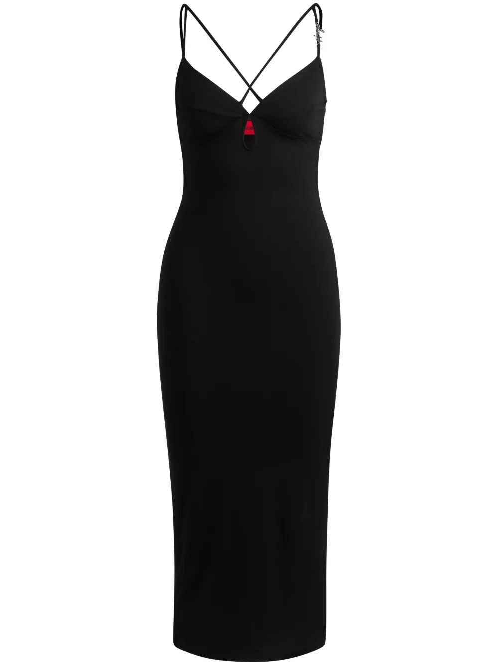 Платье миди из джерси с логотипом HUGO, черный
Платье миди из джерси с логотипом HUGO, черный