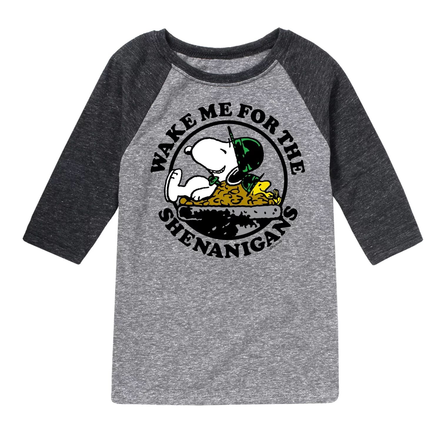 Футболка реглан цвета арахиса «Shenanigans» для мальчиков 8–20 лет с рисунком Licensed Character
Футболка реглан цвета арахиса «Shenanigans» для мальчиков 8–20 лет с рисунком Licensed Character