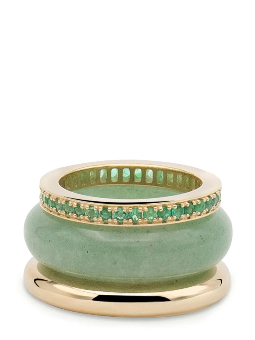 Кольцо с несколькими светящимися камнями, составное из 14-каратного желтого золота By Pariah, зеленый
Кольцо с несколькими светящимися камнями, составное из 14-каратного желтого золота By Pariah, зеленый