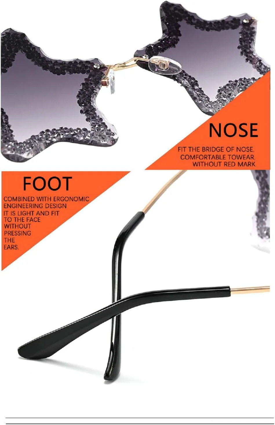 Солнцезащитные очки Melrose с пятиконечной звездой и бриллиантовой оправой, модные женские солнцезащитные очки, эффектные очки для вечеринок, модель 20002, Pink
Солнцезащитные очки Melrose с пятиконечной звездой и бриллиантовой оправой, модные женские солнцезащитные очки, эффектные очки для вечеринок, модель 20002, Pink