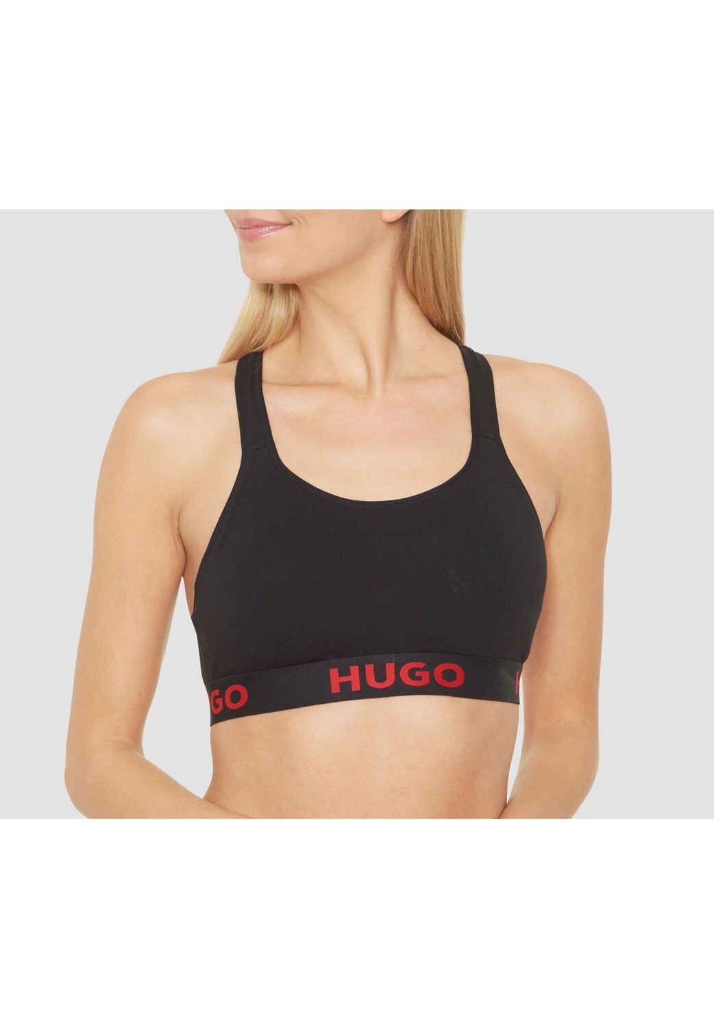 Спортивный бюстгальтер без косточек с логотипом и поясом с логотипом, для женщин HUGO, черный
Спортивный бюстгальтер без косточек с логотипом и поясом с логотипом, для женщин HUGO, черный