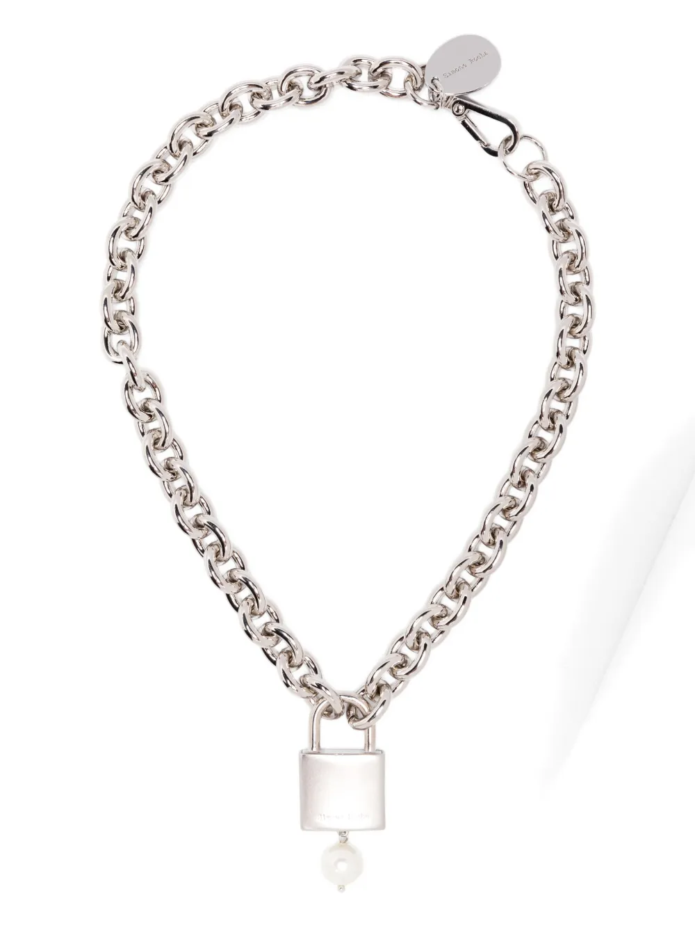 Жемчужное ожерелье с замком Simone Rocha, серебряный
Жемчужное ожерелье с замком Simone Rocha, серебряный
