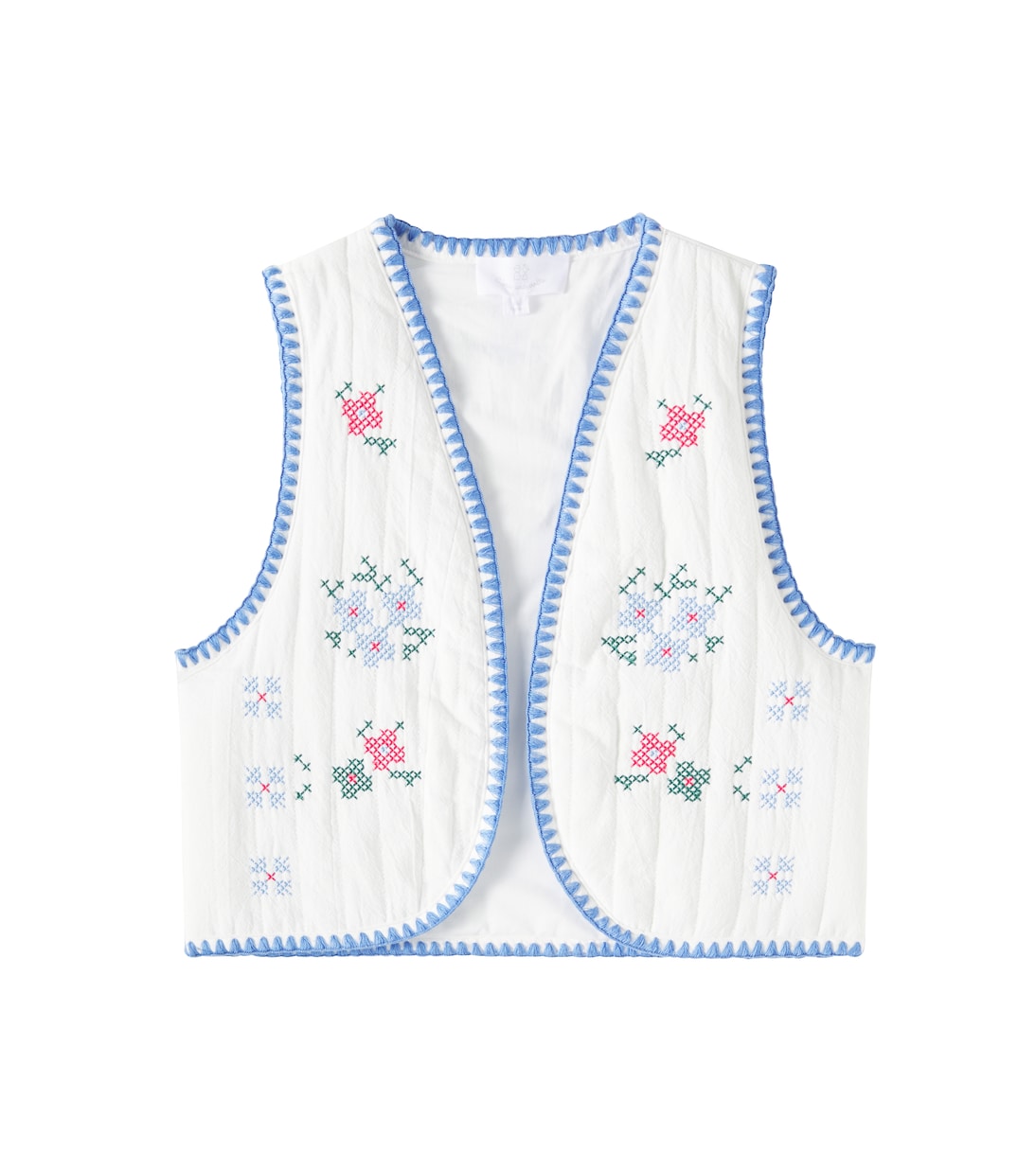 Вышитый хлопковый жилет Victoria C'era Una Volta, белый
Вышитый хлопковый жилет Victoria C'era Una Volta, белый