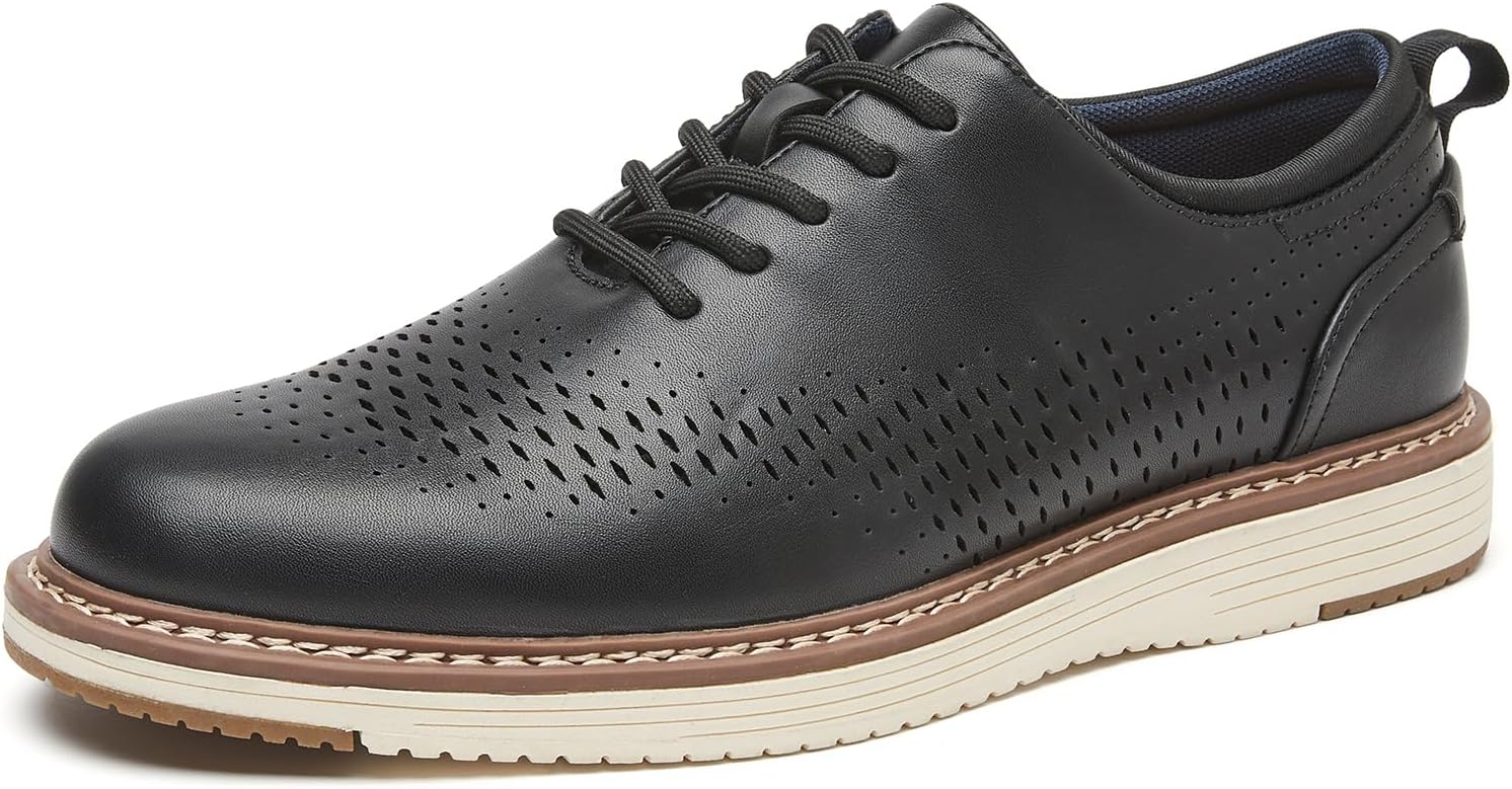 Мужские повседневные туфли с крылышками, кроссовки для делового стиля, оксфорды, удобная обувь для офиса и прогулок Clowse, черный
Мужские повседневные туфли с крылышками, кроссовки для делового стиля, оксфорды, удобная обувь для офиса и прогулок Clowse, черный