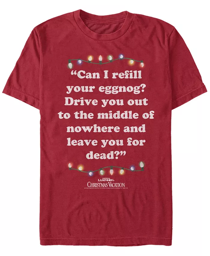 Мужская футболка с коротким рукавом National Lampoon Christmas Vacation Leave For Dead Fifth Sun, красный
Мужская футболка с коротким рукавом National Lampoon Christmas Vacation Leave For Dead Fifth Sun, красный