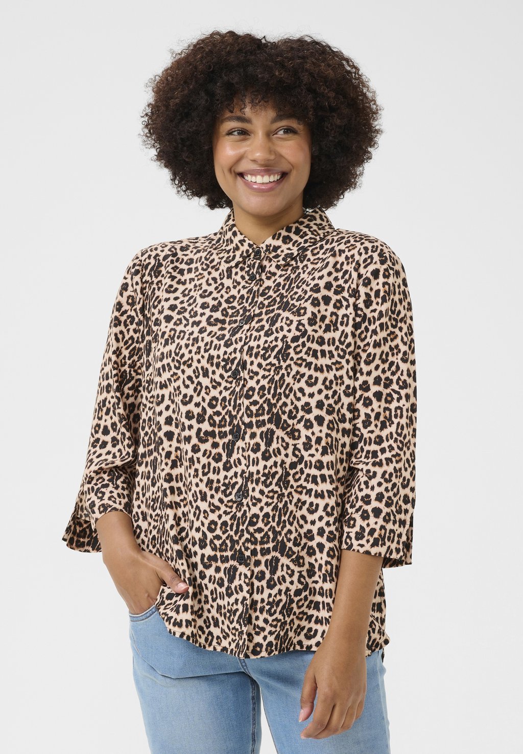 Блузка на пуговицах Cream, коричневый
Блузка на пуговицах Cream, коричневый