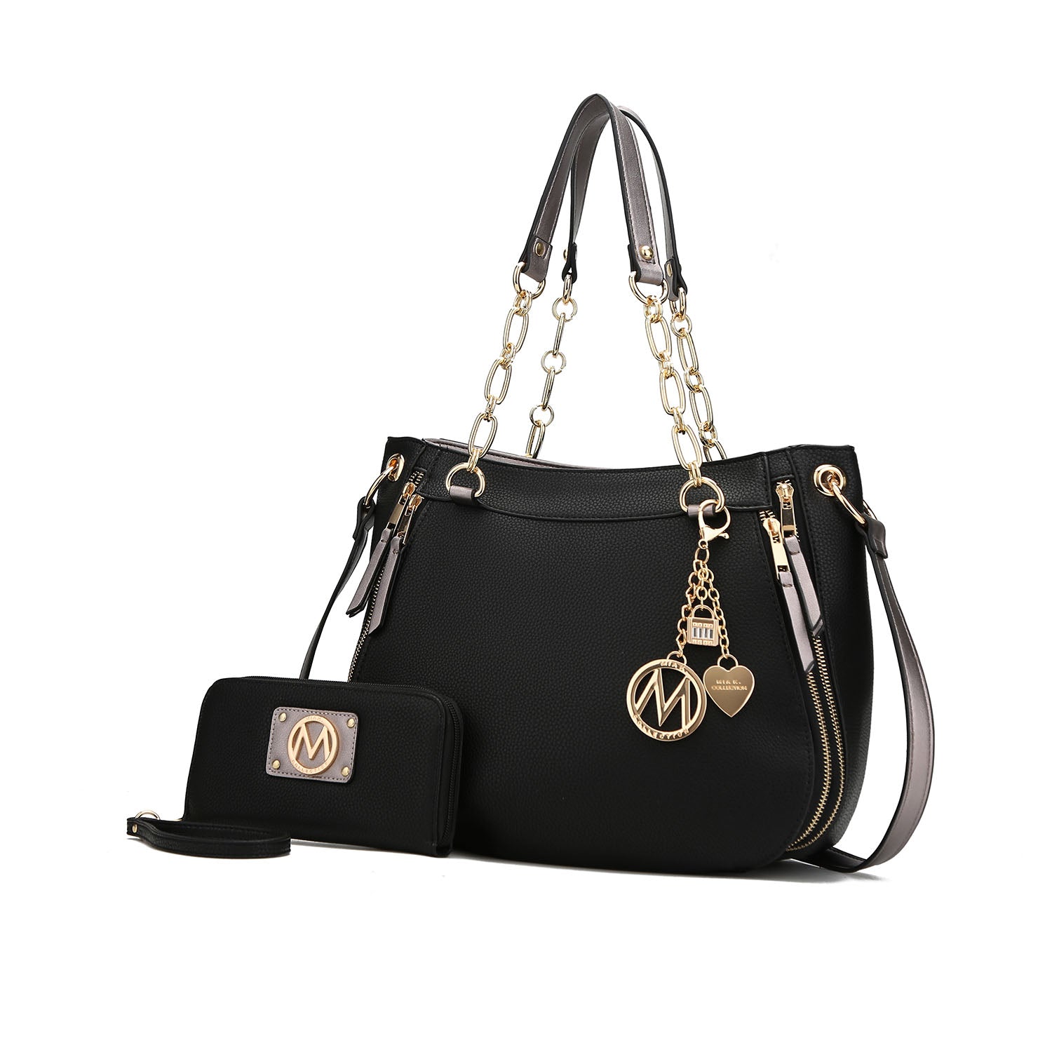 Комплект из женской сумки через плечо и кошелька Lina от Mia K MKF Collection By Mia K., черный
Комплект из женской сумки через плечо и кошелька Lina от Mia K MKF Collection By Mia K., черный