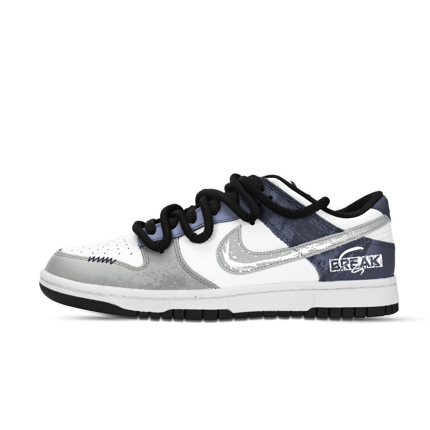 Nike Данк Фрагментед Дримс устойчивые к истиранию противоскользящие лоу-топ скейтборд кроссовки унисекс черный серый синий, цвет Black Gray Blue
Nike Данк Фрагментед Дримс устойчивые к истиранию противоскользящие лоу-топ скейтборд кроссовки унисекс черный серый синий, цвет Black Gray Blue