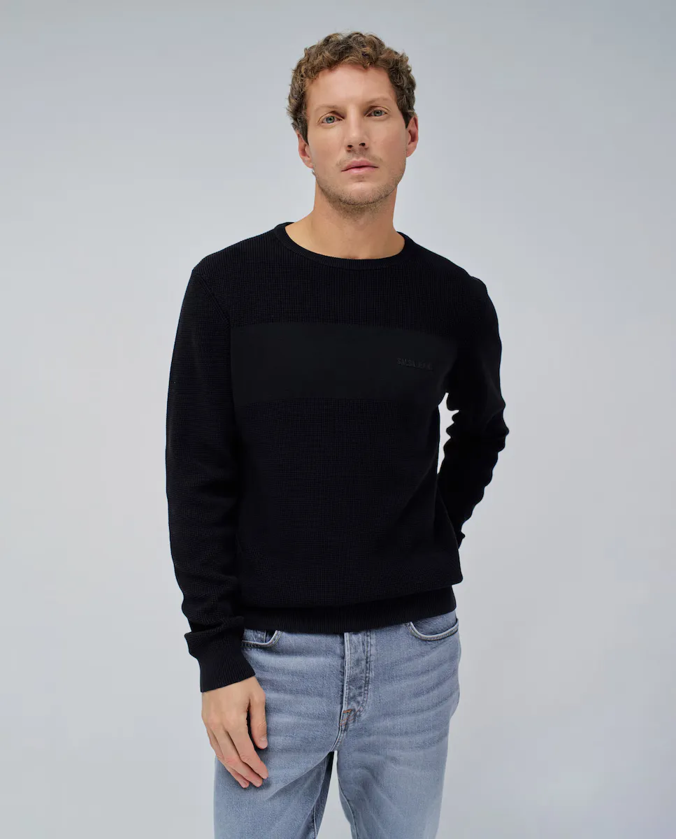 Мужской вязаный свитер Salsa Jeans, чёрный
Мужской вязаный свитер Salsa Jeans, чёрный