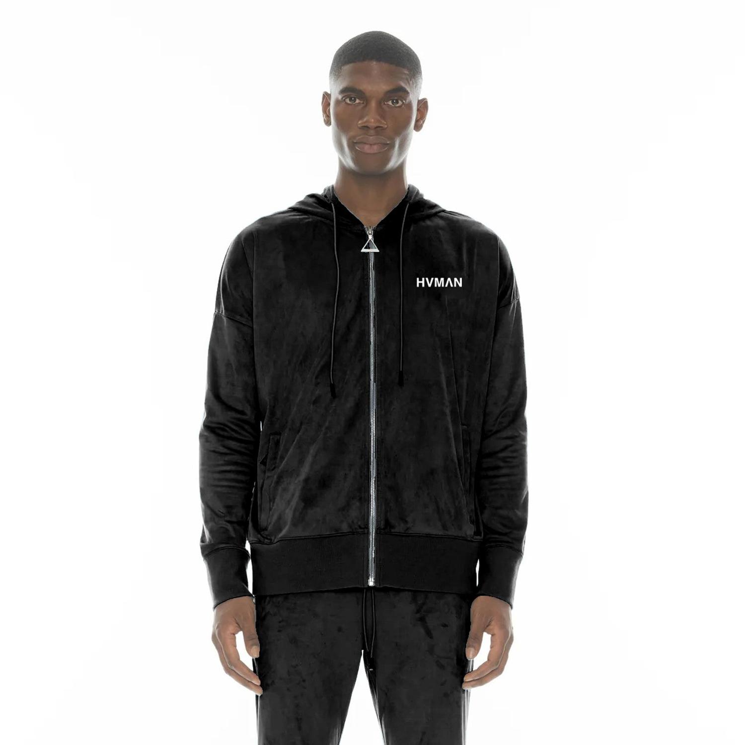 Толстовка с капюшоном из микрофибры черного цвета HVMAN
Толстовка с капюшоном из микрофибры черного цвета HVMAN