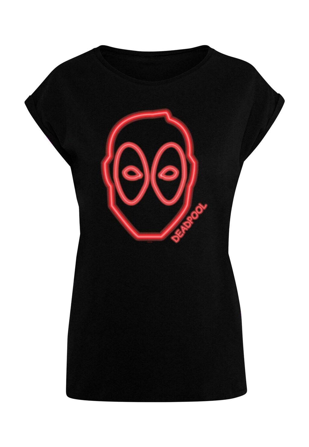 Футболка с принтом DEADPOOL NEON HEAD ABSOLUTE CULT, черный 
Футболка с принтом DEADPOOL NEON HEAD ABSOLUTE CULT, черный