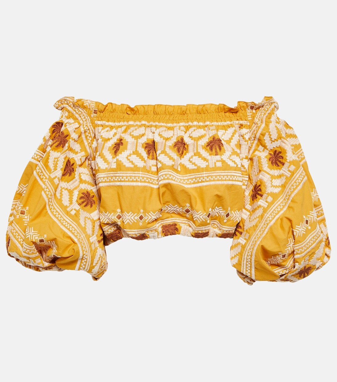 Укороченный топ из хлопка с вышивкой Cañaveral JOHANNA ORTIZ, желтый
Укороченный топ из хлопка с вышивкой Cañaveral JOHANNA ORTIZ, желтый