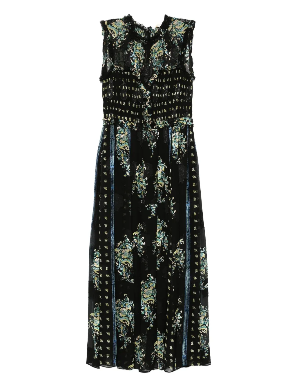 Платье без рукавов Ulla Johnson, черный
Платье без рукавов Ulla Johnson, черный