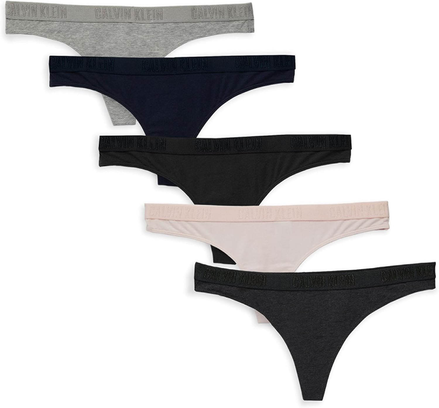 Женские однотонные хлопковые стринги Calvin Klein, 5 шт., Multicolor
Женские однотонные хлопковые стринги Calvin Klein, 5 шт., Multicolor