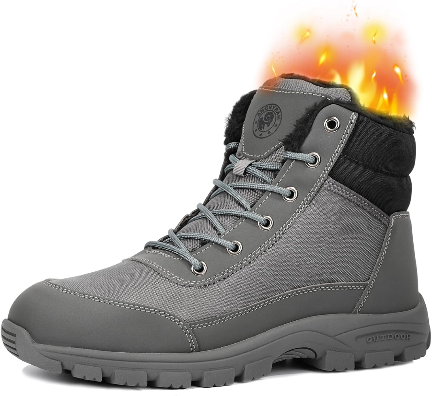 Зимние ботинки с металлическим носком ANGRYRAM для мужчин и женщин, удобные, теплые, с искусственным мехом, стойкие к скольжению, для работы в снегу, серый
Зимние ботинки с металлическим носком ANGRYRAM для мужчин и женщин, удобные, теплые, с искусственным мехом, стойкие к скольжению, для работы в снегу, серый
