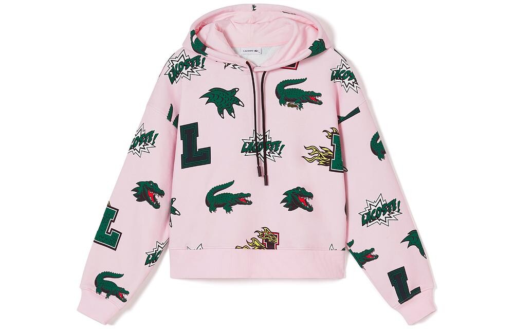 Свитшот женский розовый Lacoste 
Свитшот женский розовый Lacoste