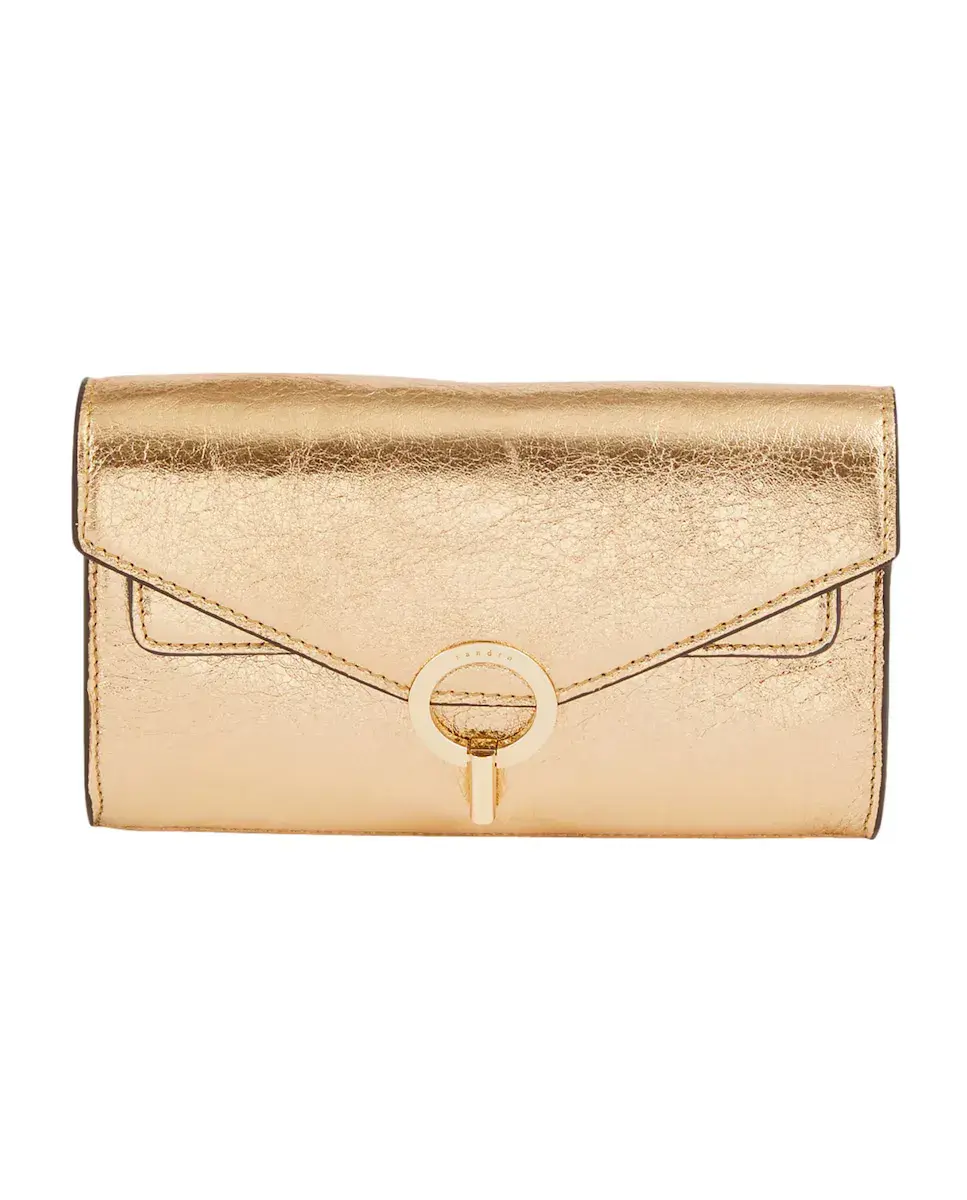 Многопозиционная сумка из золотой кожи Sandro, золотой
Многопозиционная сумка из золотой кожи Sandro, золотой