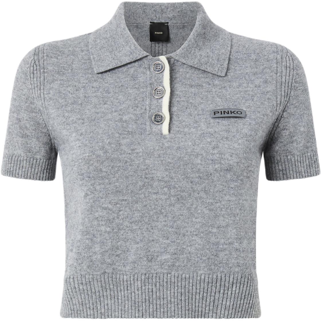 Короткий рукав вязаная поло PINKO, серый
Короткий рукав вязаная поло PINKO, серый