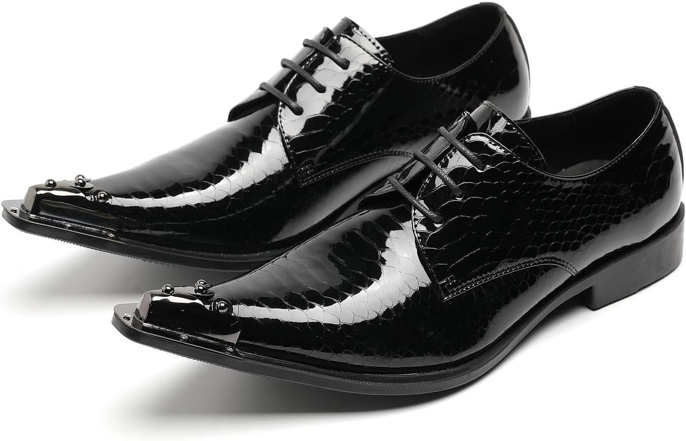 Мужские западные кожаные туфли Santimon с заостренным носком, шнуровкой и металлическим наконечником, стиль Оксфорд, черный
Мужские западные кожаные туфли Santimon с заостренным носком, шнуровкой и металлическим наконечником, стиль Оксфорд, черный