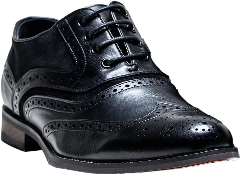 Мужские и детские оксфорды из замши и кожи с крыльями-броугами для свадеб и любых мероприятий Sirri, черный
Мужские и детские оксфорды из замши и кожи с крыльями-броугами для свадеб и любых мероприятий Sirri, черный