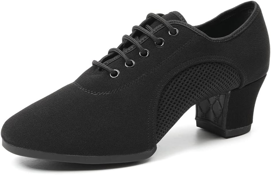 Туфли для латинских танцев JUODVMP для женщин и мужчин, для практики, с завязками, закрытый носок, стандартные бальные, для обучения и выступлений, модель LHD-NJB, черный
Туфли для латинских танцев JUODVMP для женщин и мужчин, для практики, с завязками, закрытый носок, стандартные бальные, для обучения и выступлений, модель LHD-NJB, черный