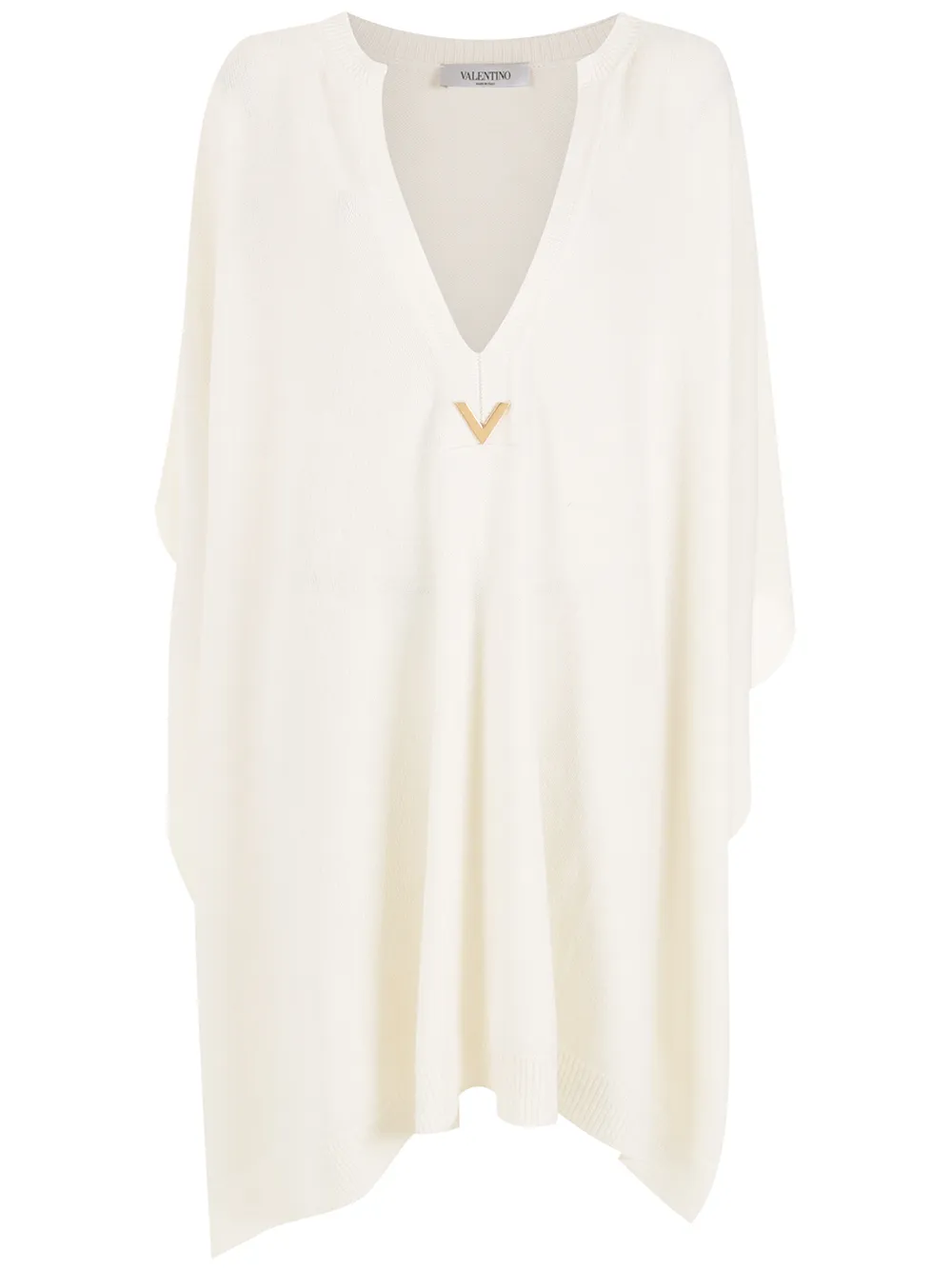 Пончо с логотипом VALENTINO GARAVANI, белый 
Пончо с логотипом VALENTINO GARAVANI, белый