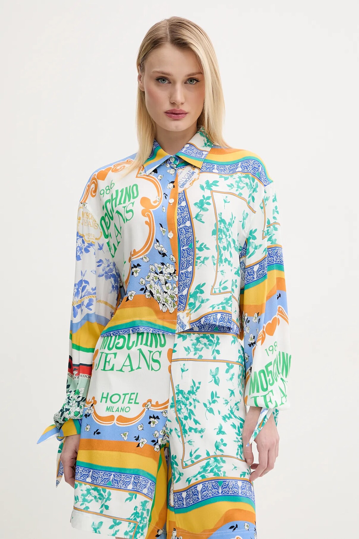 Рубашка Moschino Jeans, белый
Рубашка Moschino Jeans, белый