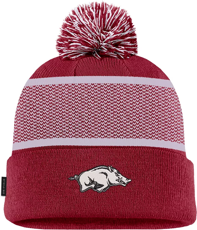 Шапка-бини Nike Adult Arkansas Razorbacks Cardinal из ТПУ с помпонами и вязаными манжетами
Шапка-бини Nike Adult Arkansas Razorbacks Cardinal из ТПУ с помпонами и вязаными манжетами