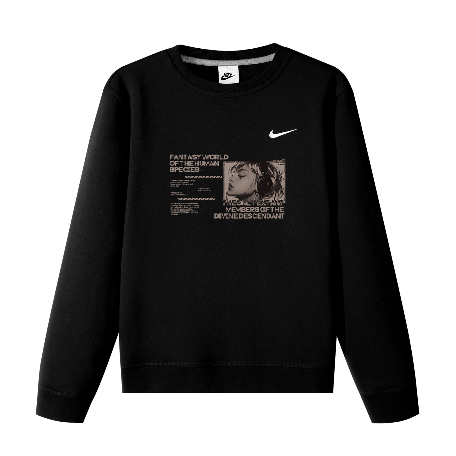 Унисекс свитшот Nike, черный
Унисекс свитшот Nike, черный