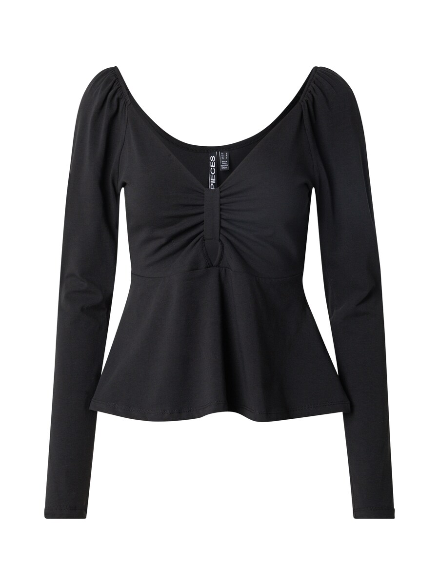 Лонгслив PIECES Shirt PCANGA, черный 
Лонгслив PIECES Shirt PCANGA, черный