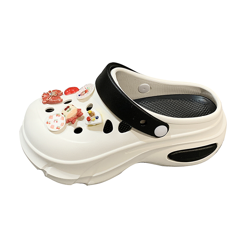 Детские сандалии для подростков Wooden Rabbit, белый/черный 
Детские сандалии для подростков Wooden Rabbit, белый/черный